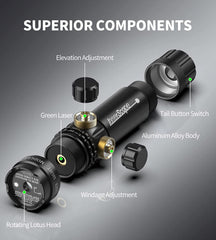 Feyachi GL6 Green Laser Sight - Dual Mount Tactical