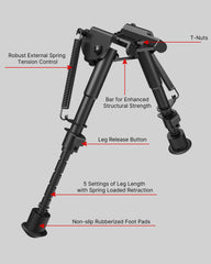Feyachi B13 Bipod - 6-9 Inch Lightweight Mlok Direct Attach