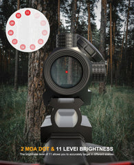 Feyachi RS-23 Red Dot Sight with M40 3X Magnifier Combo Kit, 1x22mm Red Dot Sight & Magnifier Built-in Flip Mount Combo, Absolute Co-Witness feyachi Default Title Default Title-