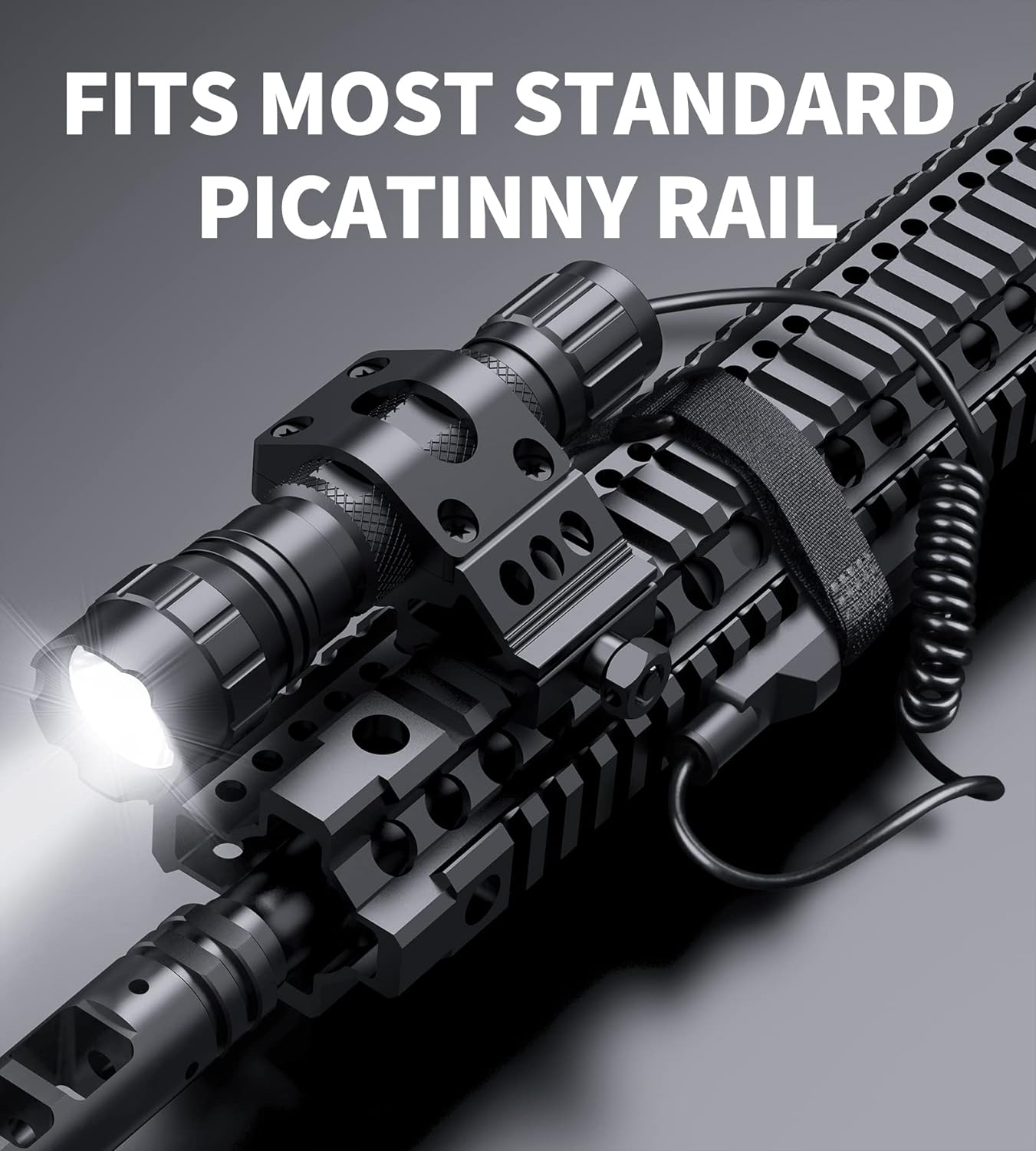 Feyachi FL11-MB Tactical Flashlight - 1200 Lumen Picatinny Mount