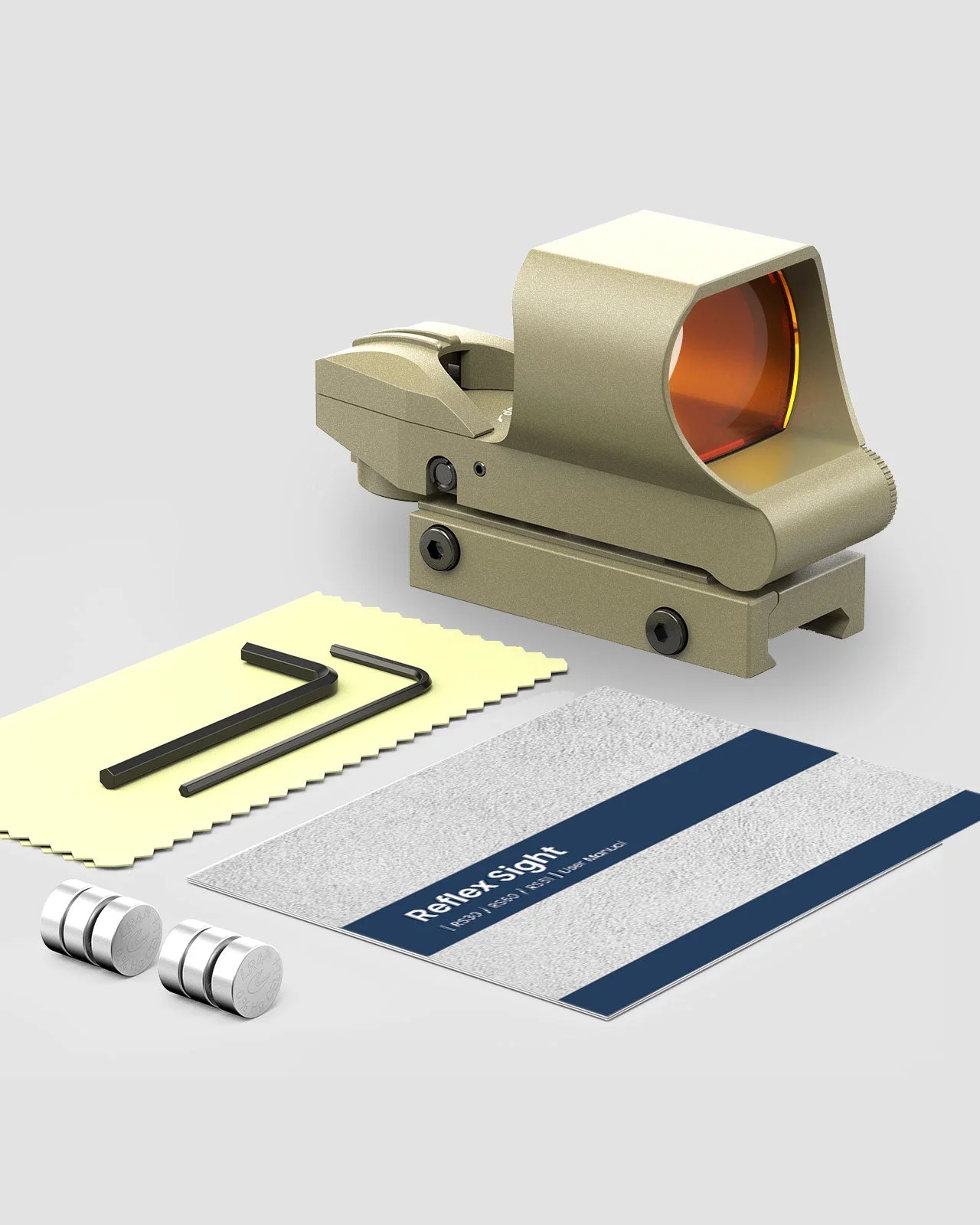 Feyachi RS60 Red Dot Reflex Sight Nickel - Multiple Reticle feyachi Default Title Default Title-