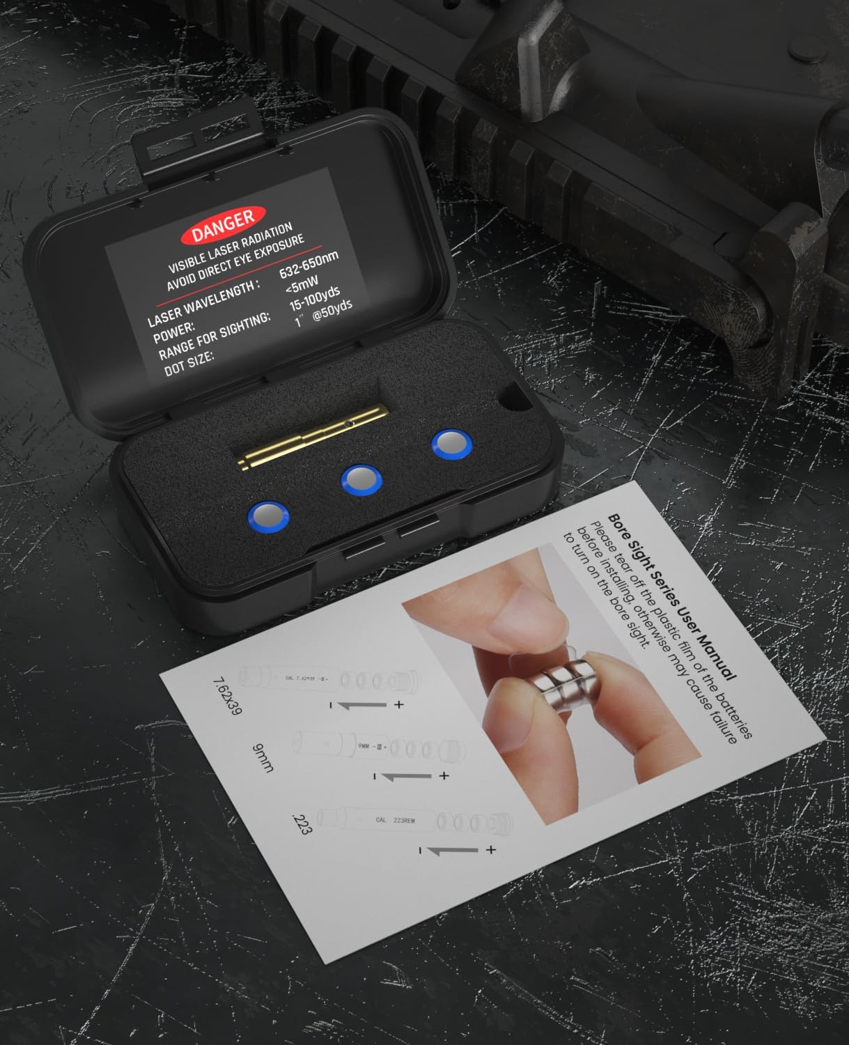 Feyachi BS60 Bore Sighting Laser - 9mm Laser Boresighter