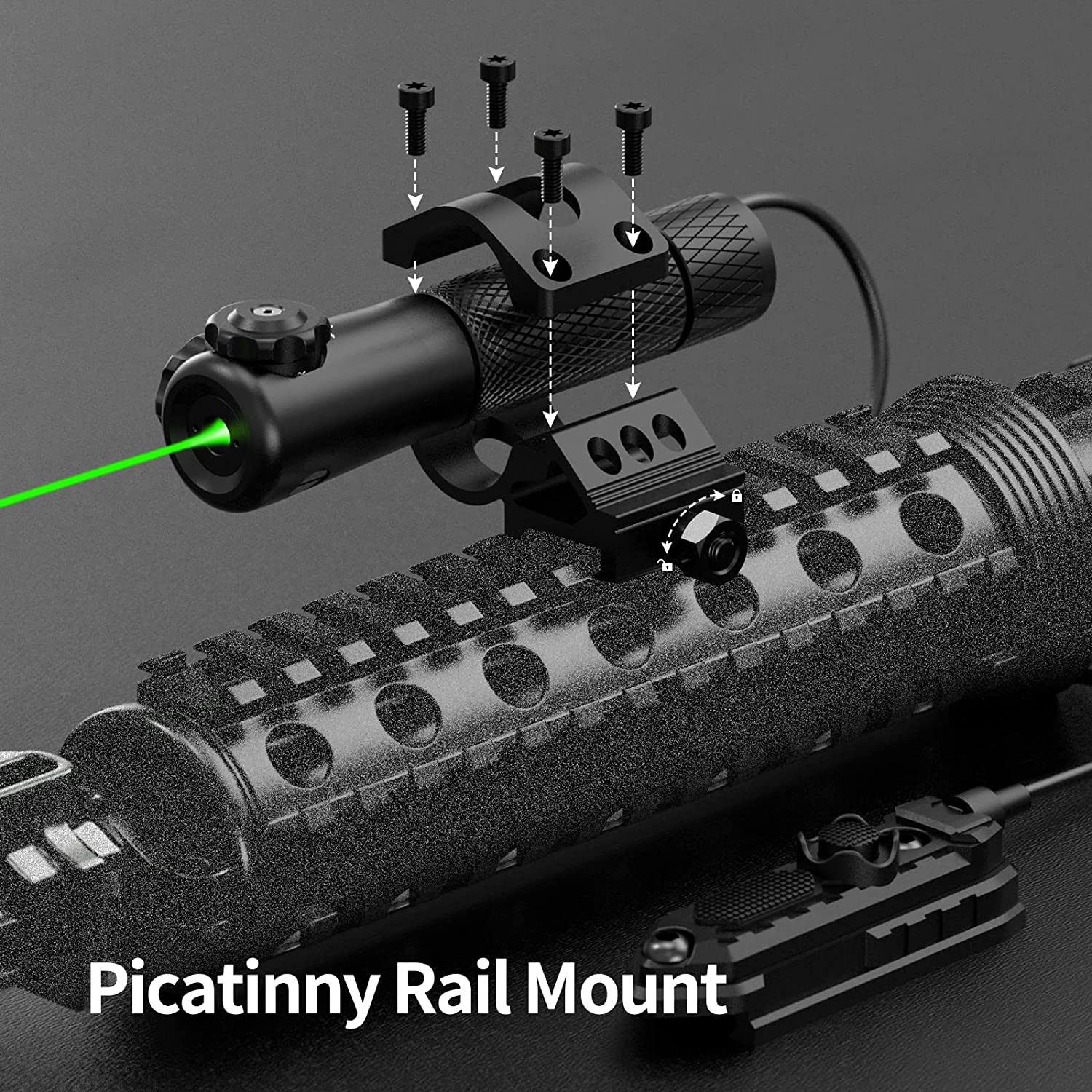 Feyachi GL35 Green Laser Sight - Tactical Rifle Scope Mount