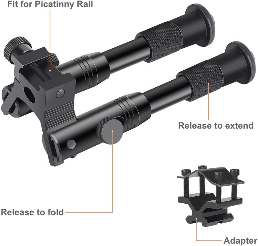 Feyachi RB5010 Rifle Bipod - Tactical Adjustable Mount Combo