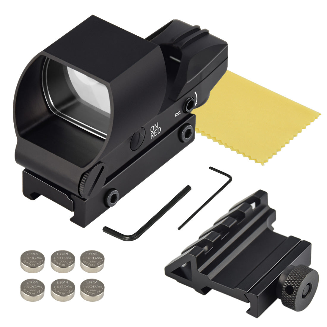 Feyachi RS-20 Red & Green Dot Sight - 4 Reticle Rail Mount